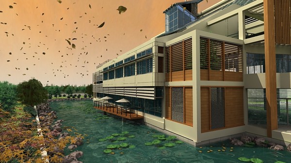 3d model waterside villadom - waterside villadom 2 by sundynasty